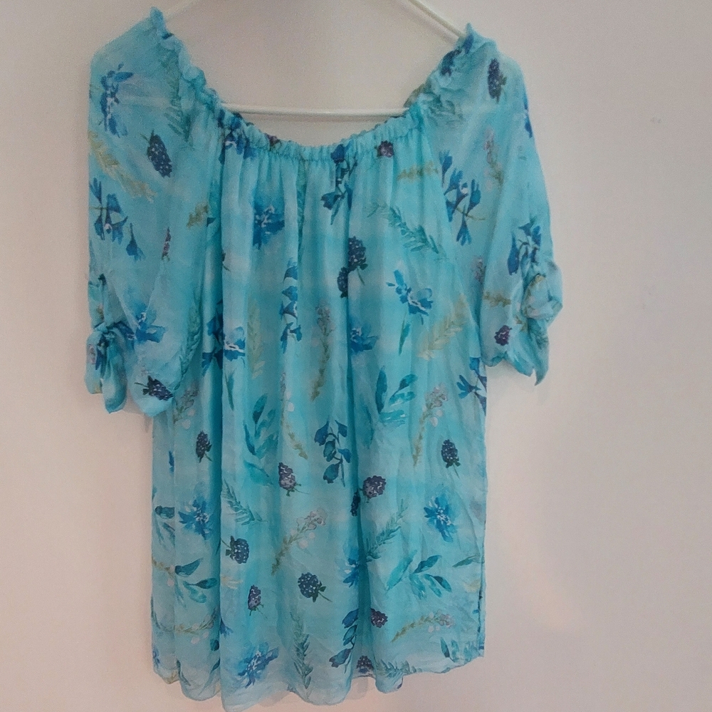 Alice Rinaldi silk flowy blouse